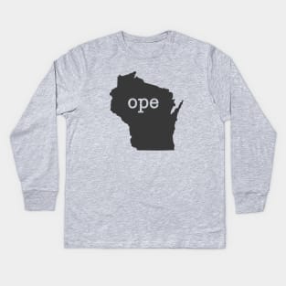 Wisconsin Ope Kids Long Sleeve T-Shirt